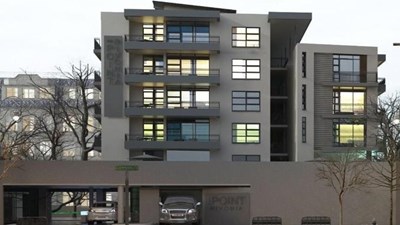 The Point Rivonia is a sophisticated residential development featuring five storeys of well-appointed one, two and three bedroom units